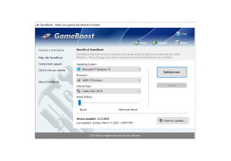 GameBoost - main-screen