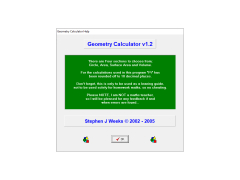 Geometry Calculator - help-menu