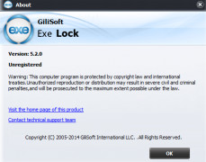 Gilisoft EXE Lock screenshot 2