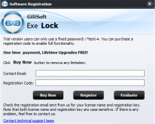 Gilisoft EXE Lock screenshot 3