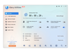 Glary Utilities Pro - main-screen