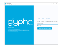 Glyphr Studio - main-screen