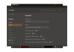 GOM Media Player - general-settings