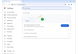 Google search bar - settings-menu