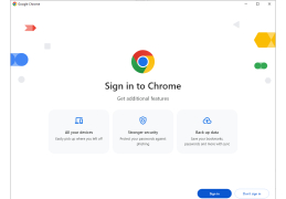Google search bar - sign-in