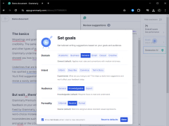 Grammarly for Chrome - main-screen