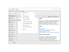 Gramps - help-menu