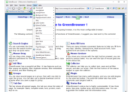 GreenBrowser - tools-menu