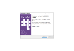 HashTab - welcome-screen