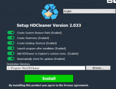 HDCleaner screenshot 1