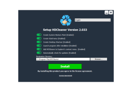 HDCleaner - installation-process