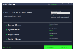 HDCleaner - main-screen