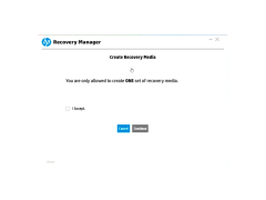 HP Recovery Manager - create