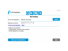 HP SimplePass - settings
