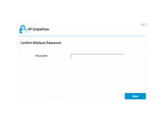 HP SimplePass - confirm-password