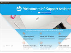 HP Support Assistant - welcome-screen