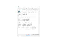 HP USB Recovery Flash Disk Utility - properties