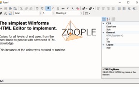 HTML Editor .NET for Winforms - Screenshot 2