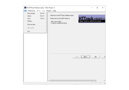 HTTrack Website Copier - file-menu