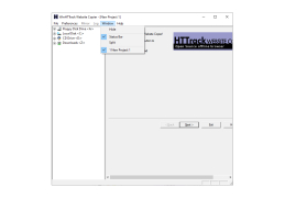HTTrack Website Copier - windows-menu