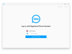 Imo Messenger - login-main-screen