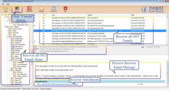 InQuit OST to PST Converter screenshot 1
