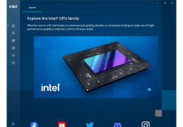 Intel® Graphics Command Center - main-screen