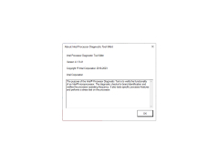 Intel Processor Diagnostic Tool - about-application