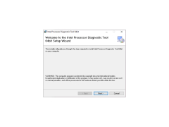 Intel Processor Diagnostic Tool - welcome-screen-setup