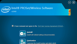Intel PROSet/Wireless Software - Screenshot 1