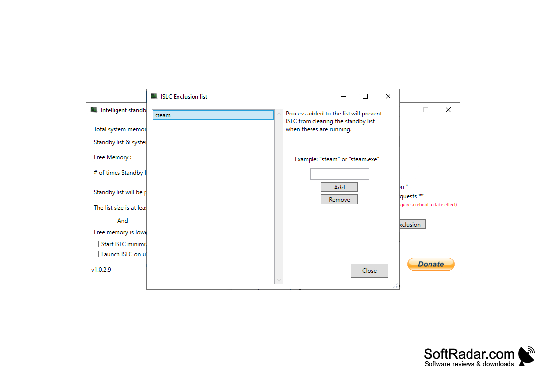 intelligent standby list cleaner