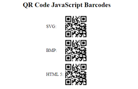 JavaScript QR Code Generator screenshot 1