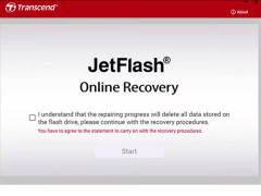 JetFlash Recovery Tool - welcome-screen