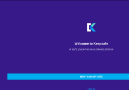 KeepSafe - welcome-screen