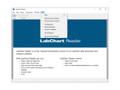 LabChart Reader - windows-panel