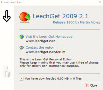 LeechGet screenshot 2