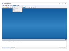 Linear Program Solver - windows-menu