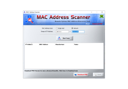 MAC Address Scanner - main-screen