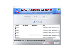 MAC Address Scanner - scanning-results