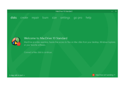 MacDrive - welcome-screen