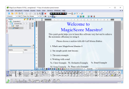 MagicScore Maestro - main-screen