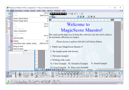 MagicScore Maestro - edit-panel