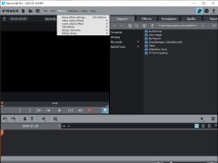 MAGIX Movie Edit Pro - effects-menu