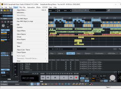 MAGIX Samplitude Music Studio - object-menu