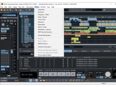 MAGIX Samplitude Music Studio - effects-menu