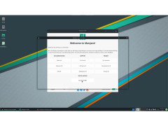 Manjaro Linux - welcome-screen