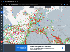 MarineTraffic ship positions - main-screen