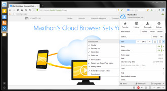 Maxthon Cloud Browser screenshot 1