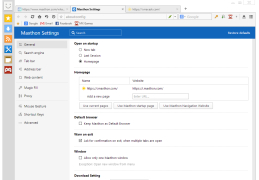 Maxthon Cloud Browser - settings-in-application