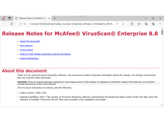 McAfee VirusScan Enterprise - readme